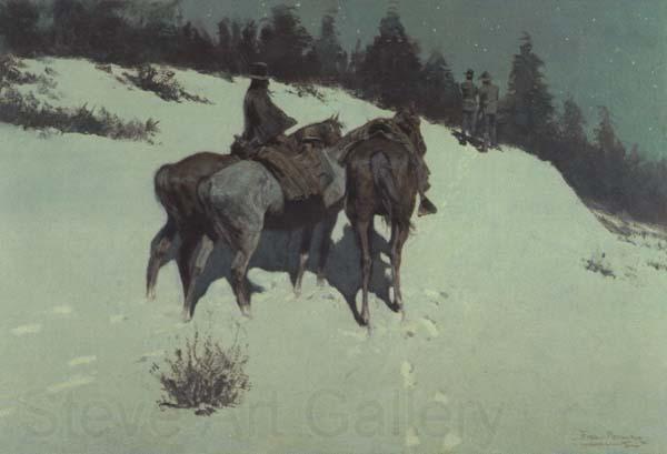 Frederic Remington A Recon-naisance (mk43) Norge oil painting art